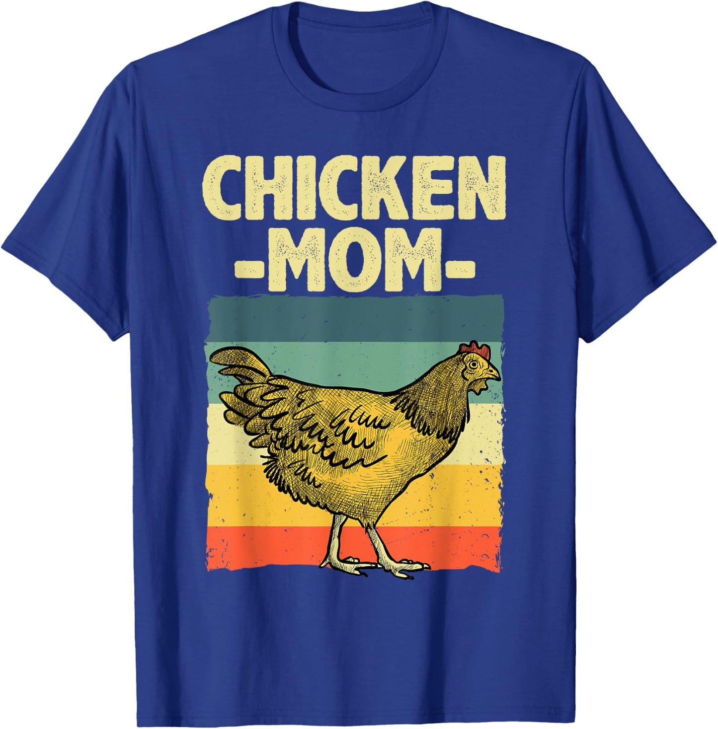 Cool Chicken Mom Art Chicken Farmer Poultry Farm T-Shirt - T-Shirt | Royal