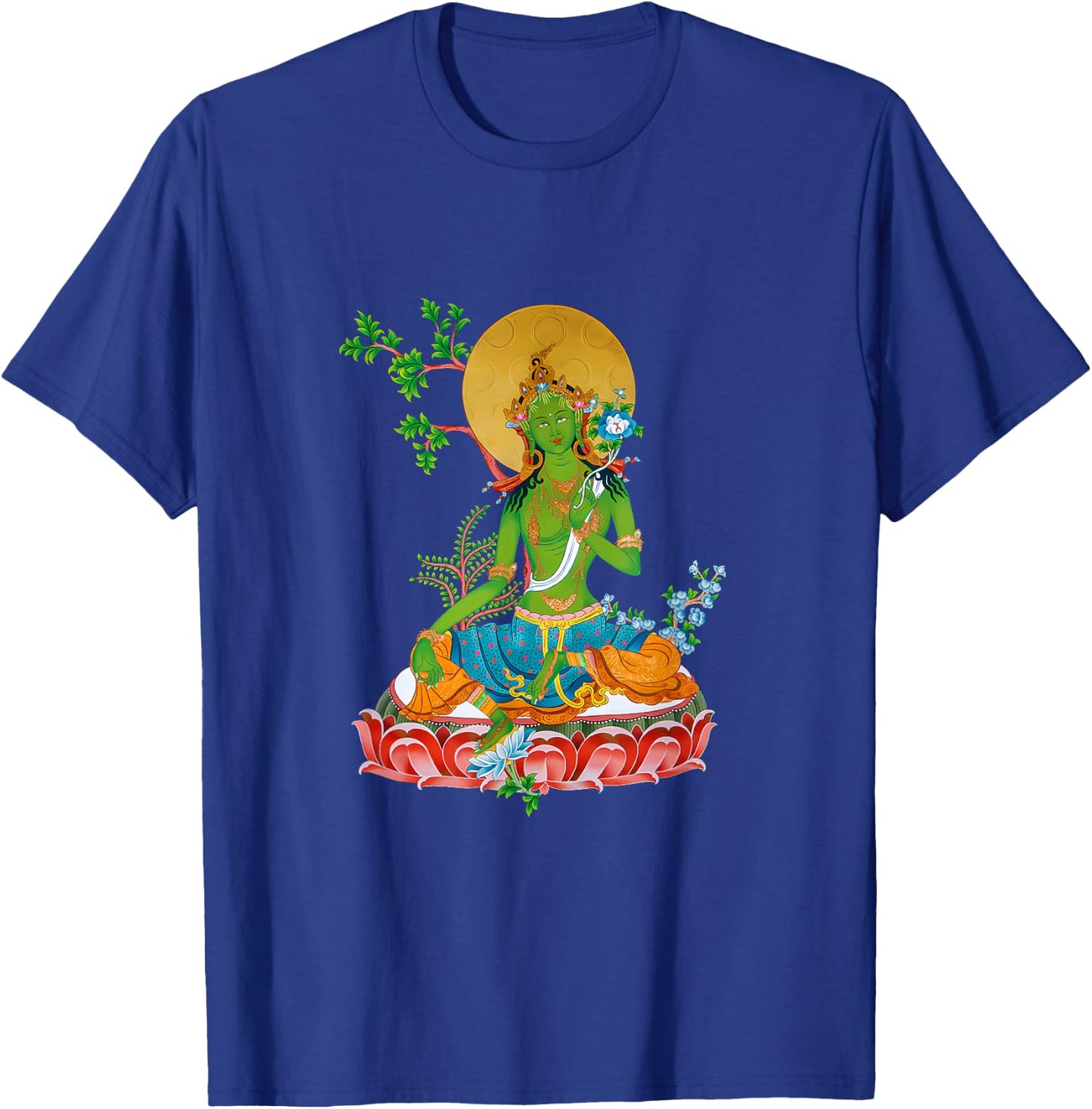 Tibetan Green Tara Buddha T-Shirt - T-Shirt | Royal