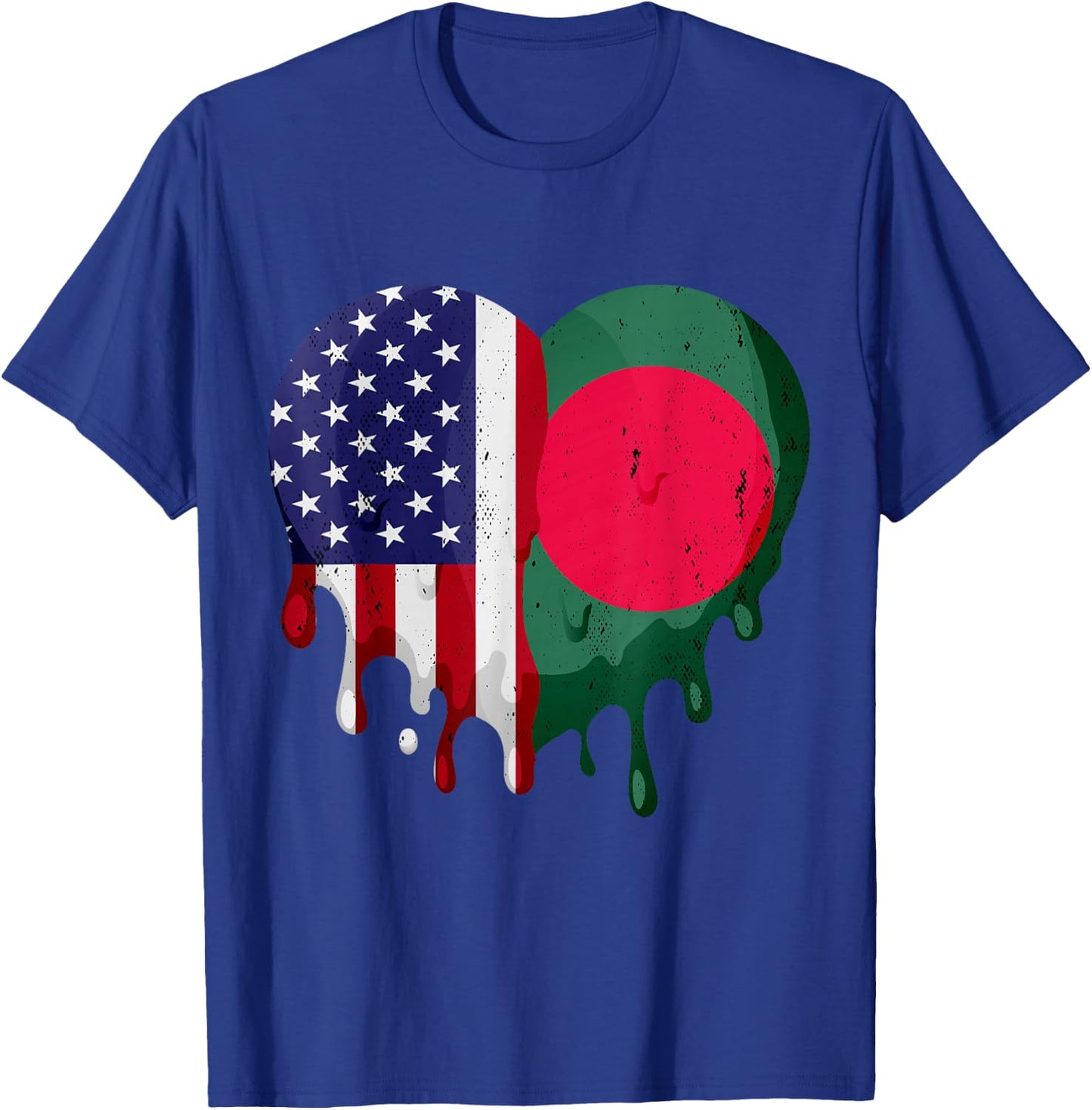 American Bangladeshi Heritage Month Bangladesh Flag Heart T-Shirt - T-Shirt | Royal