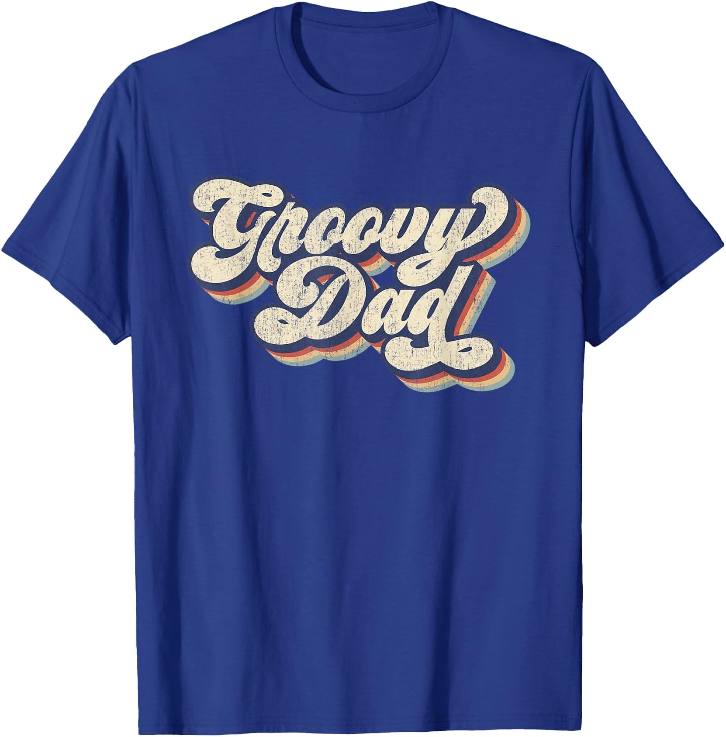 Groovy Dad Retro 70s Aesthetic Style Men T-Shirt - T-Shirt | Royal