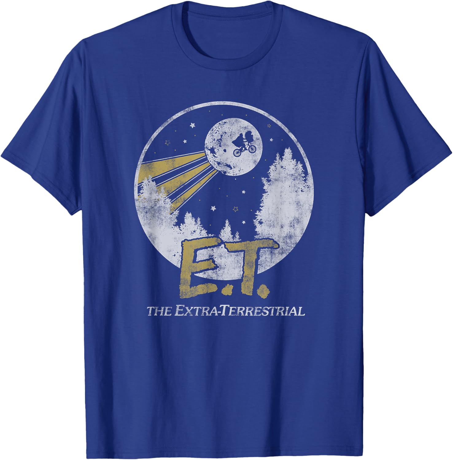 E.T. The Extra-Terrestrial Moon Poster T-Shirt - T-Shirt | Royal