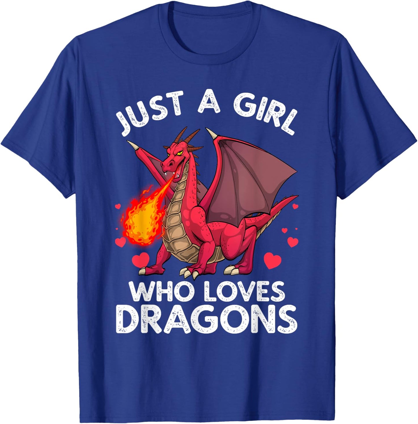 Cool Dragon Girls Dragons Mythical Dragon Lovers T-Shirt - T-Shirt | Royal