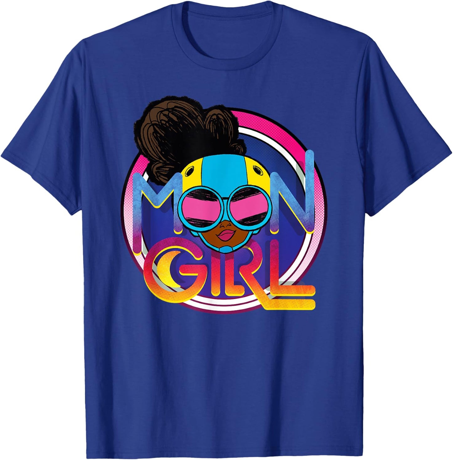 Marvel Moon Girl and Devil Dinosaur Logo with Goggles Small T-Shirt - T-Shirt | Royal