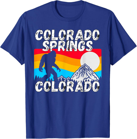 Retro Colorado Springs Colorado Apparel T-Shirt - T-Shirt | Royal