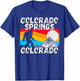 Retro Colorado Springs Colorado Apparel T-Shirt - T-Shirt | Royal