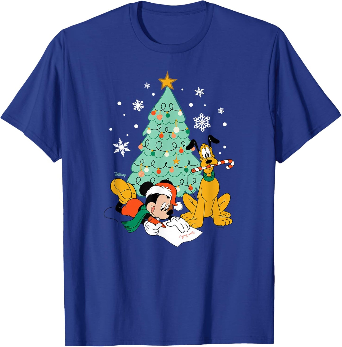 Mickey & Pluto - XMAS Tree T-Shirt - T-Shirt | Royal