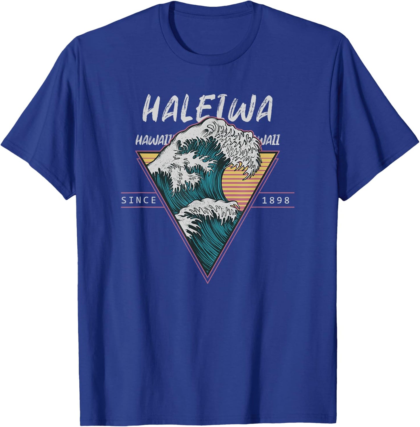 Haleiwa Oahu Hawaii Surf Great Wave T-Shirt - T-Shirt | Royal