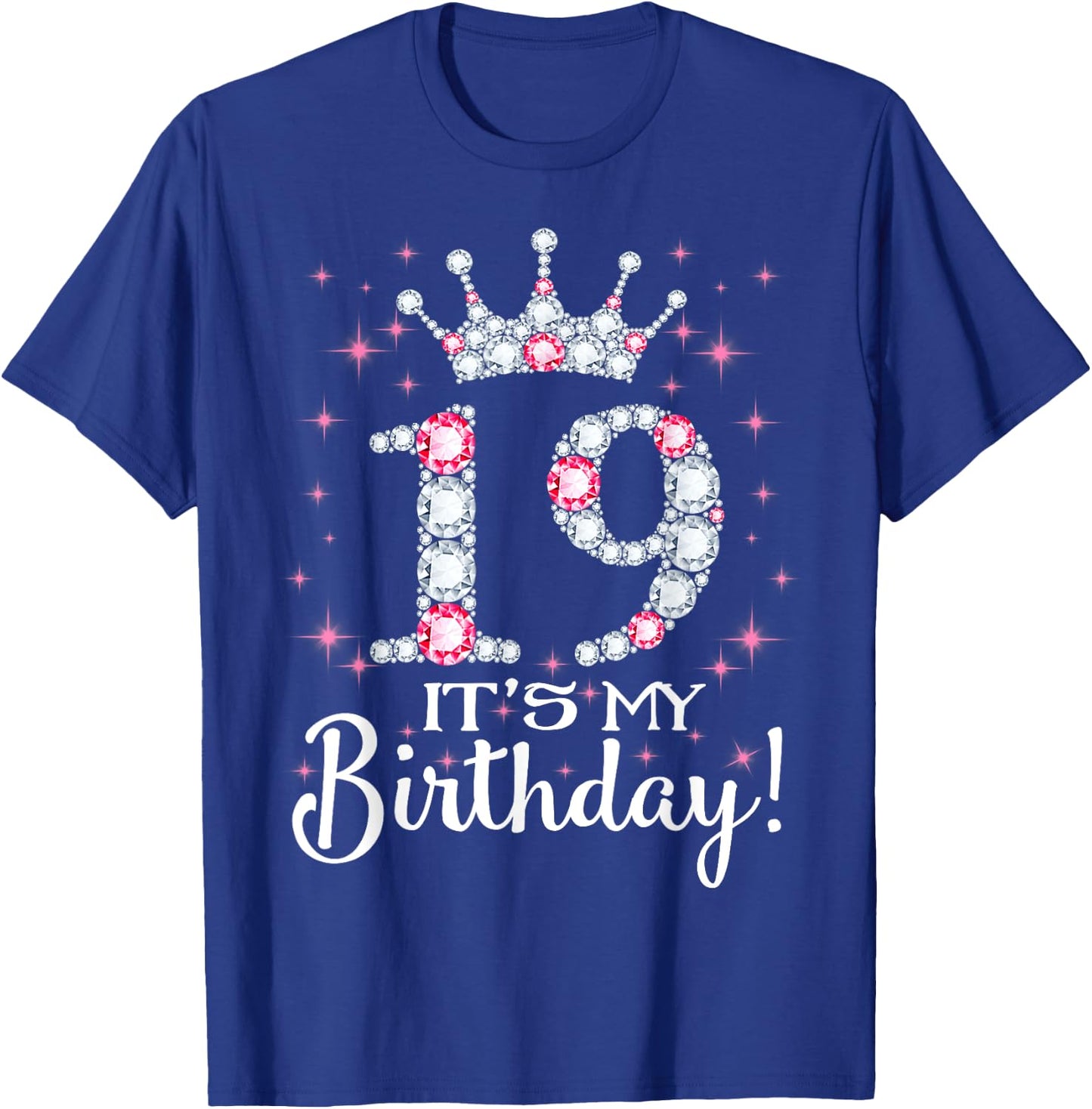 19 It's My Birthday 2002 19th Birthday Gift Teen Girls T-Shirt - T-Shirt | Royal