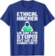 Cool Ethical Hacking Art Women Cybersecurity Science T-Shirt - T-Shirt | Royal