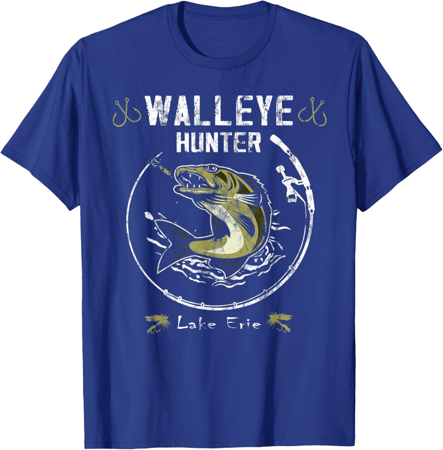 Lake Erie walleye fishing - Walleye hunter T-Shirt - T-Shirt | Royal