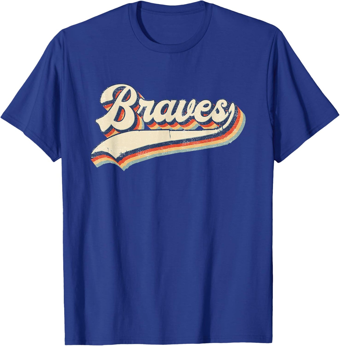 Braves Sports Name Vintage Retro Gift Men Women Girl Boy T-Shirt - T-Shirt | Royal