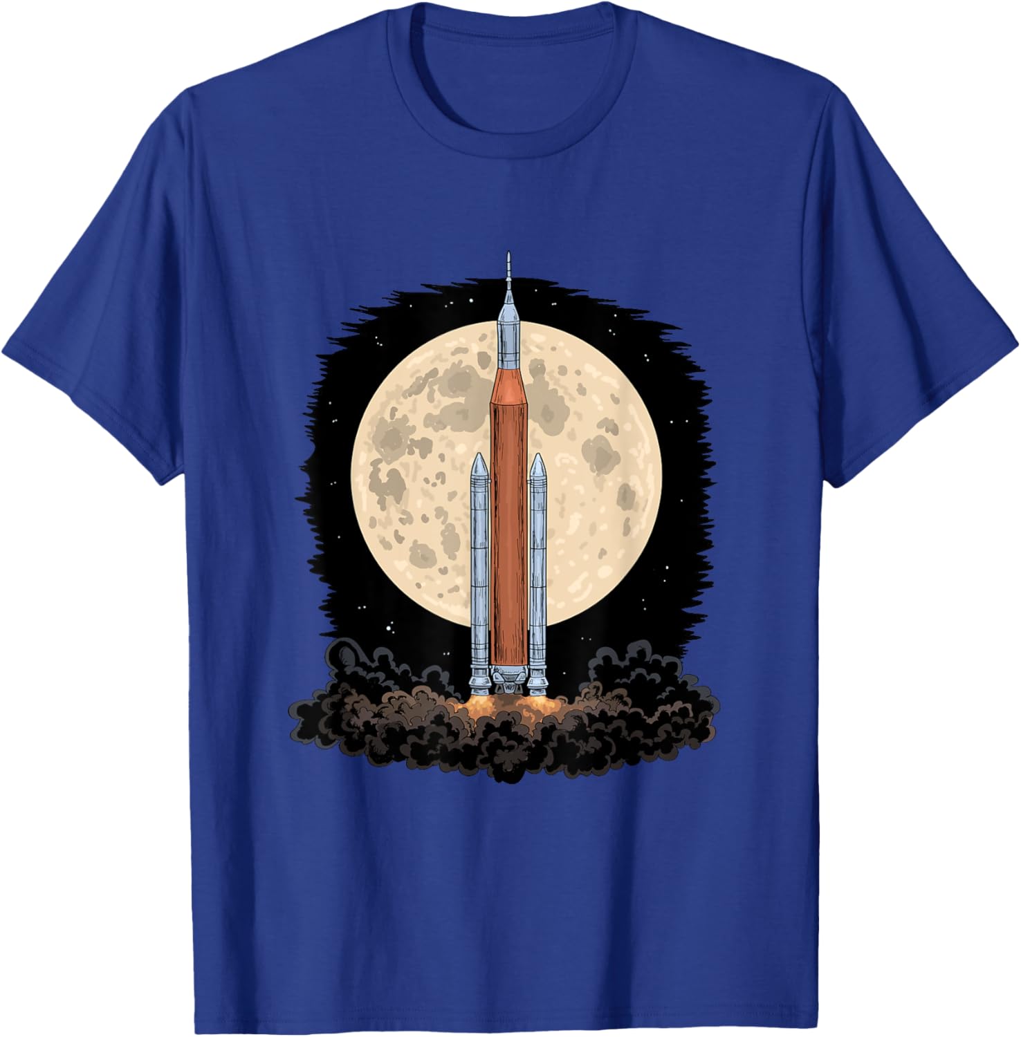 Artemis 1 SLS Rocket Launch Mission To The Moon And Beyond T-Shirt - T-Shirt | Royal