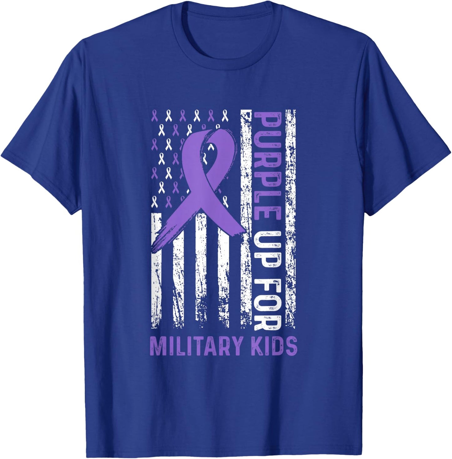 Purple Up for Military Kids - Purple Up For Military Kids T-Shirt - T-Shirt | Royal