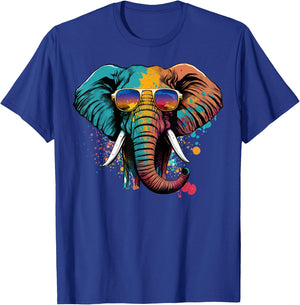 Cute Elephant Lover Animal on Elephant T-Shirt - T-Shirt | Royal