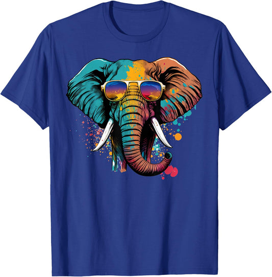 Cute Elephant Lover Animal on Elephant T-Shirt - T-Shirt | Royal