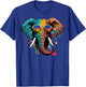 Cute Elephant Lover Animal on Elephant T-Shirt - T-Shirt | Royal