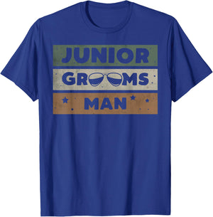 Junior Groomsmen Gifts For Boys Boys' Black Vintage Wedding T-Shirt - T-Shirt | Royal