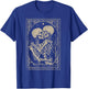 Tarot Card Shirt The Lovers Goth Skeleton Halloween Occult T-Shirt - T-Shirt | Royal