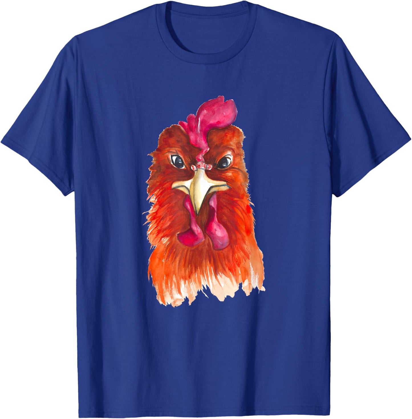 Funny Chicken Farmer design women men angry rooster T-Shirt - T-Shirt | Royal