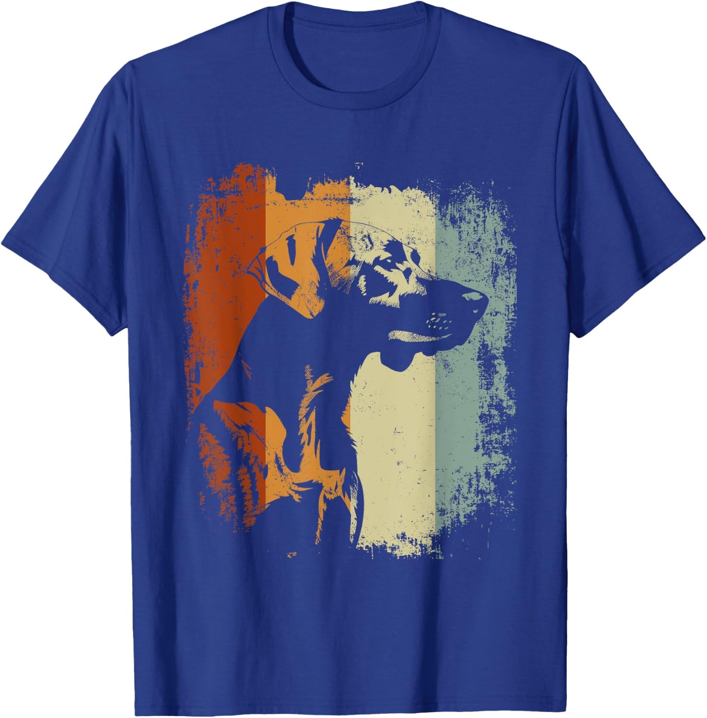Plott Hound Retro Vintage Design T-Shirt - T-Shirt | Royal