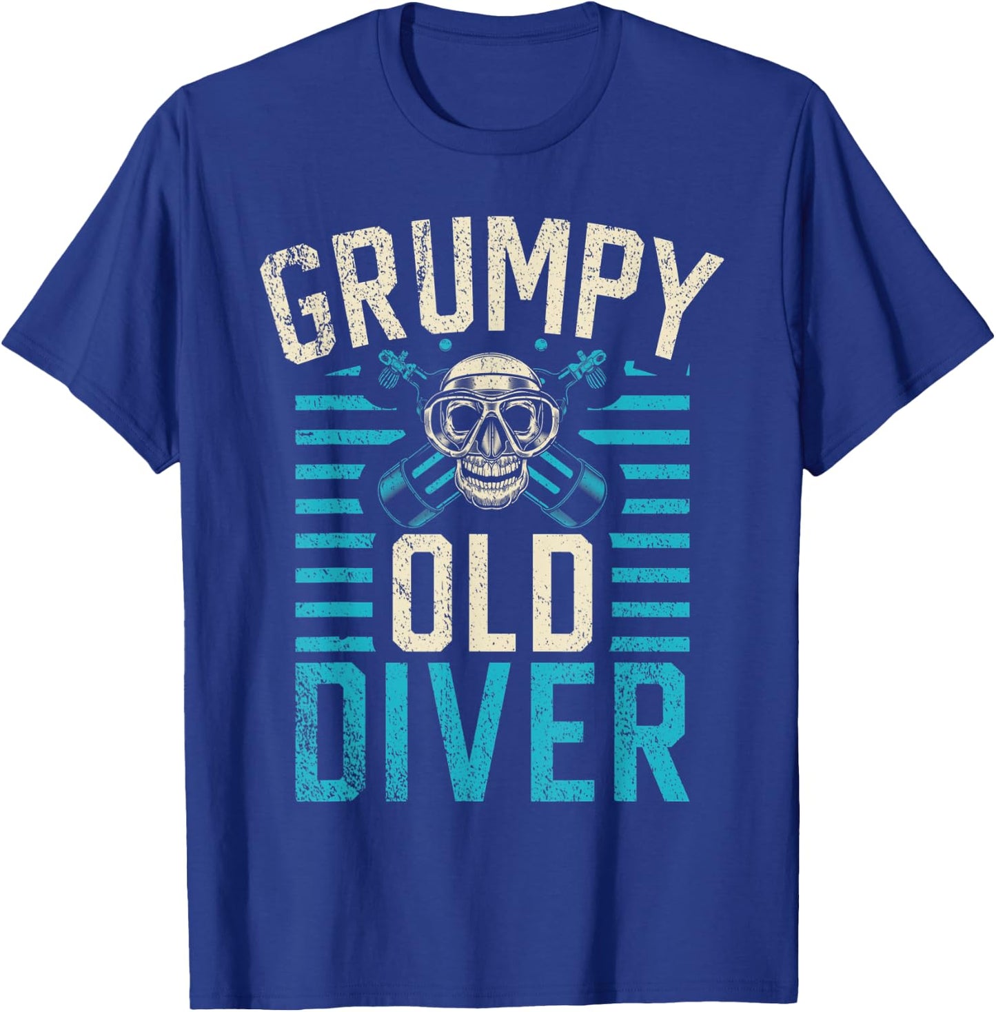 Diving Grumpy Old Diver T-Shirt - T-Shirt | Royal