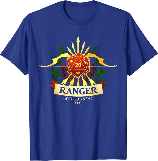 Ranger Fantasy RPG TRPG Gamer Class T-Shirt - T-Shirt | Royal
