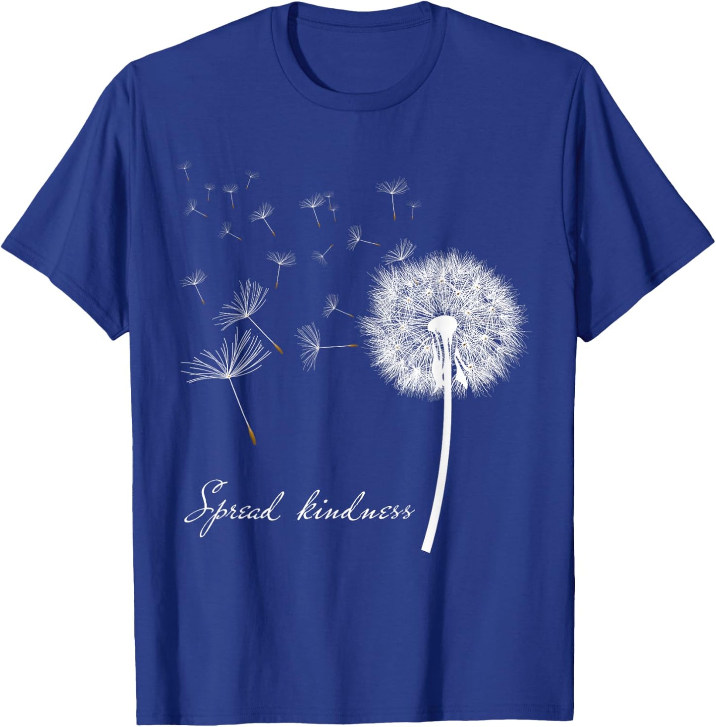 Spread Kindness Dandelion Blowing Flower Girl T-Shirt - T-Shirt | Royal