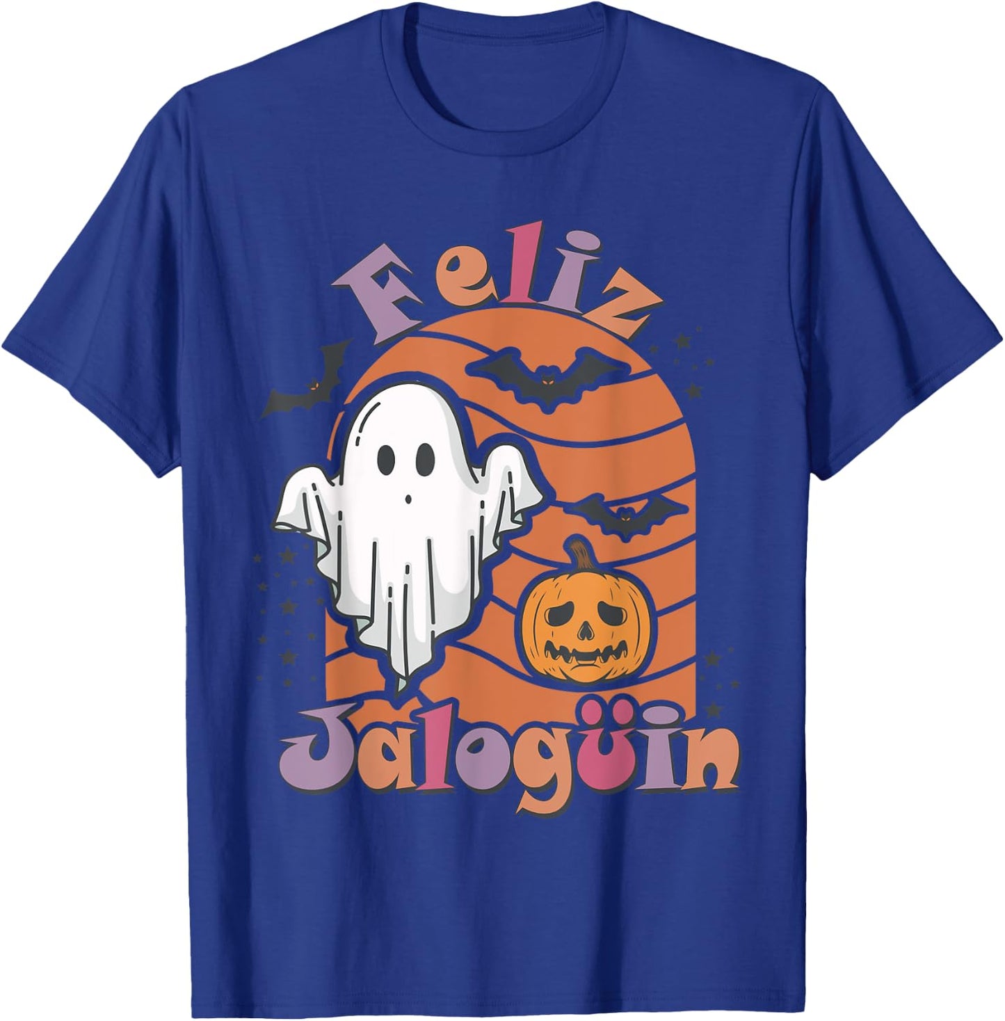 Feliz Jaloguin Cute Spanish Haloween Latino T-Shirt - T-Shirt | Royal