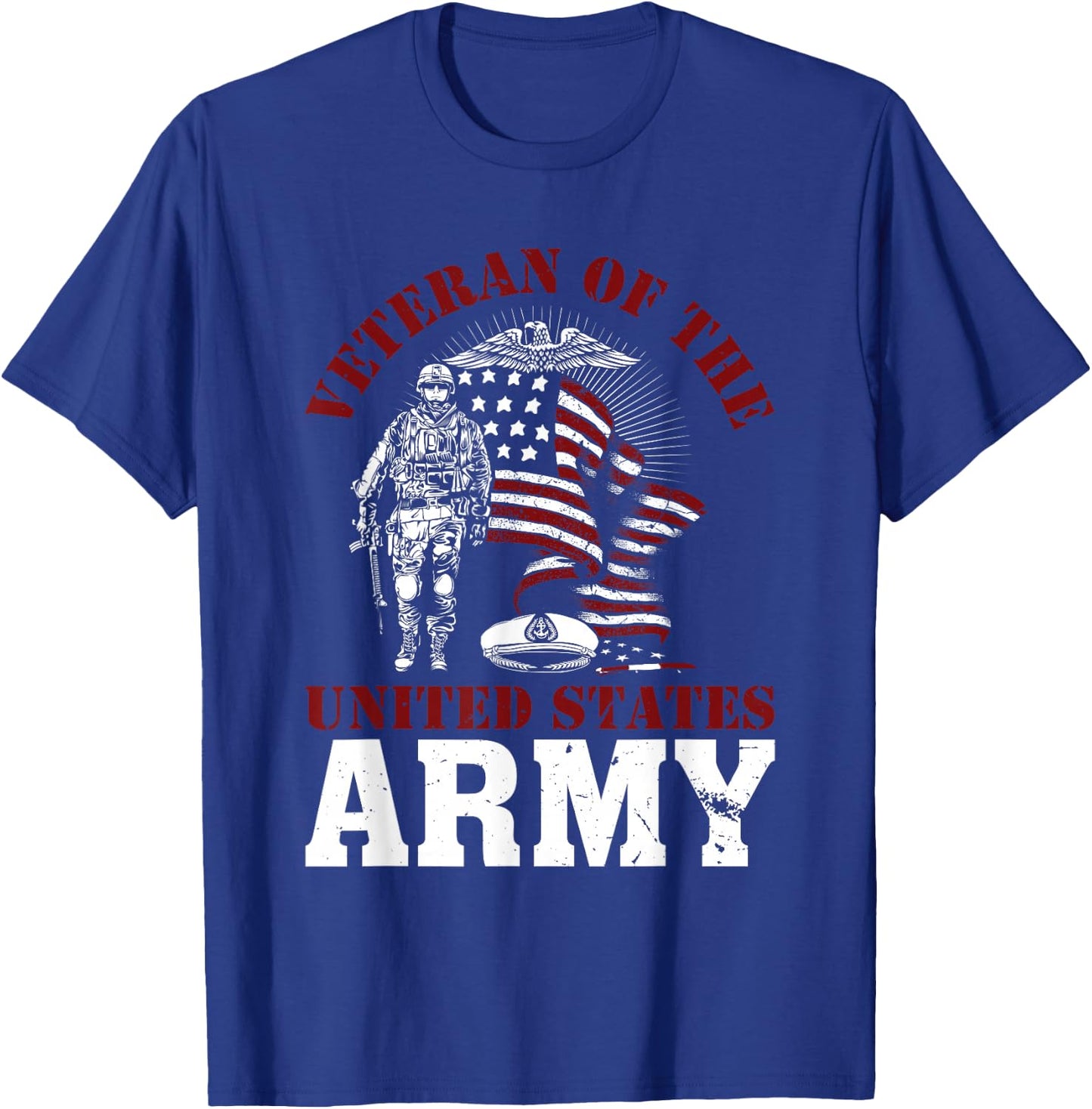 Veteran of the United States US Army Military Veterans T-Shirt - T-Shirt | Royal