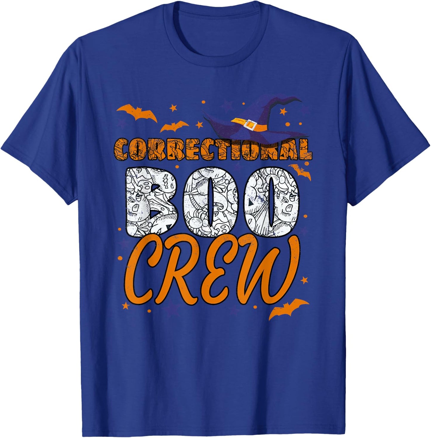 Correctional Boo Crew Halloween Nurse Matching T-Shirt - T-Shirt | Royal