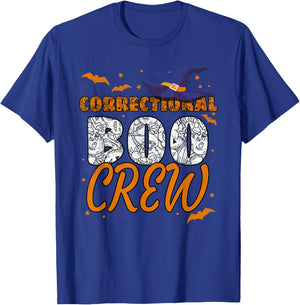 Correctional Boo Crew Halloween Nurse Matching T-Shirt - T-Shirt | Royal