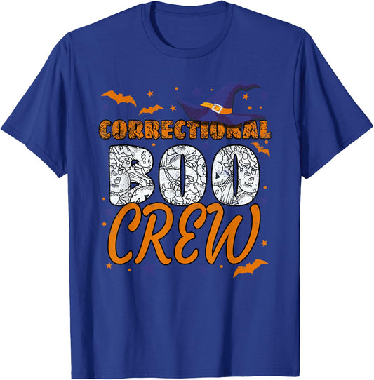 Correctional Boo Crew Halloween Nurse Matching T-Shirt - T-Shirt | Royal