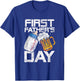 Beer Baby Bottle Daddy Dad Joke First Fathers Day Men Women T-Shirt - T-Shirt | Royal