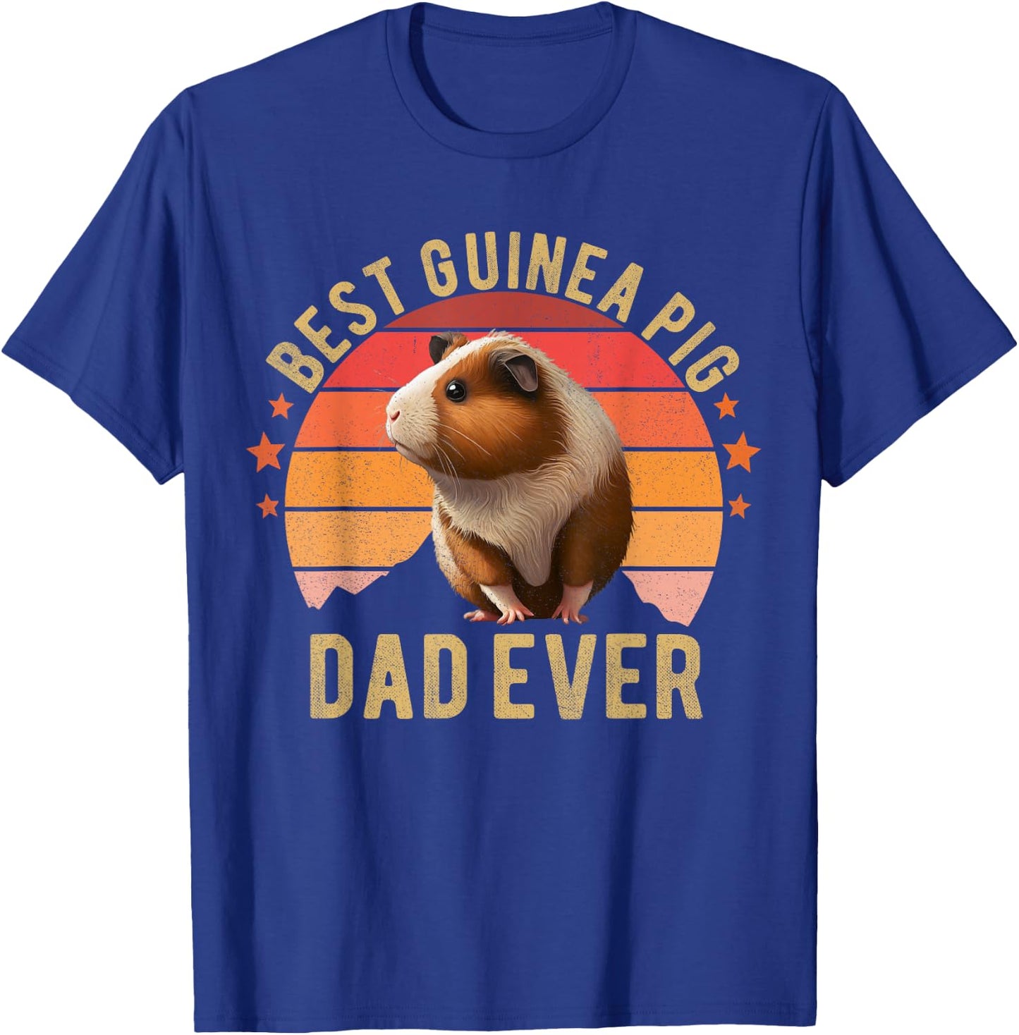 Best Guinea Pig Dad Ever Guinea Pig Shirt Furry Potato Cavy T-Shirt - T-Shirt | Royal