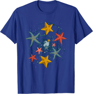 Sea Animal Lover Aquarium Ocean Starfish T-Shirt - T-Shirt | Royal