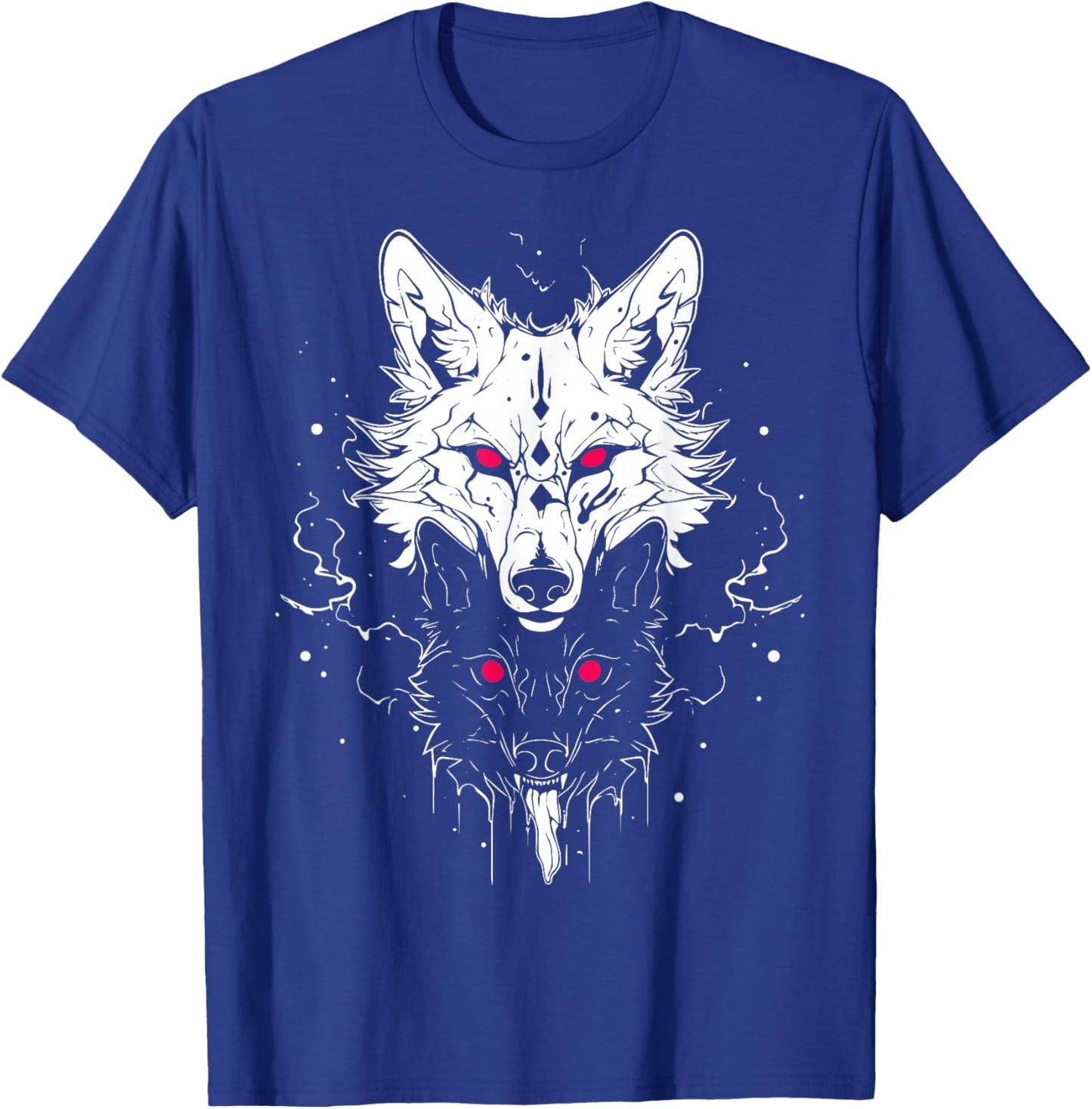 Occult Horror Witchy Gothic Furry Wolves | Wolf Fursona T-Shirt - T-Shirt | Royal