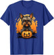 Halloween Dog Costume With Pumpkin Hocus Pocus T-Shirt - T-Shirt | Royal