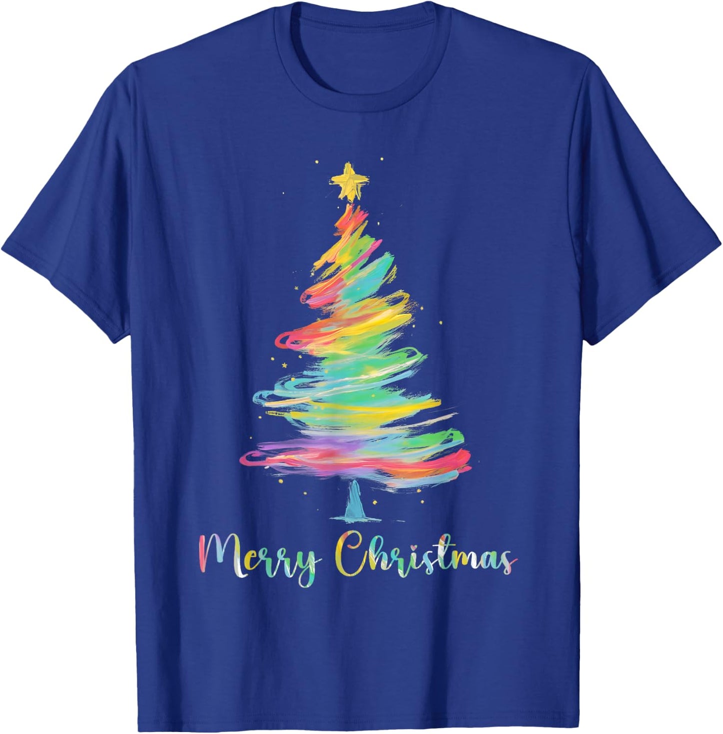 Merry Christmas Tree Matching Family Xmas Men Women Kids T-Shirt - T-Shirt | Royal