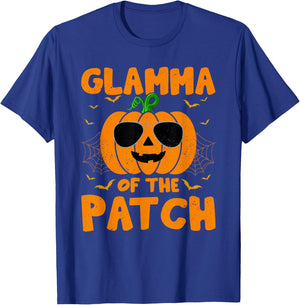 Pumpkin Glamma Of The Patch Family Group Costume Halloween T-Shirt - T-Shirt | Royal
