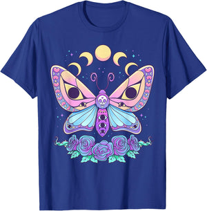 Pastel Goth Creepy Butterfly Moth Kawaii Emo Cute Nu Goth T-Shirt - T-Shirt | Royal