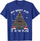 Funny It Is To Play Santa Hats Bassoons Xmas Tree Instrument T-Shirt - T-Shirt | Royal