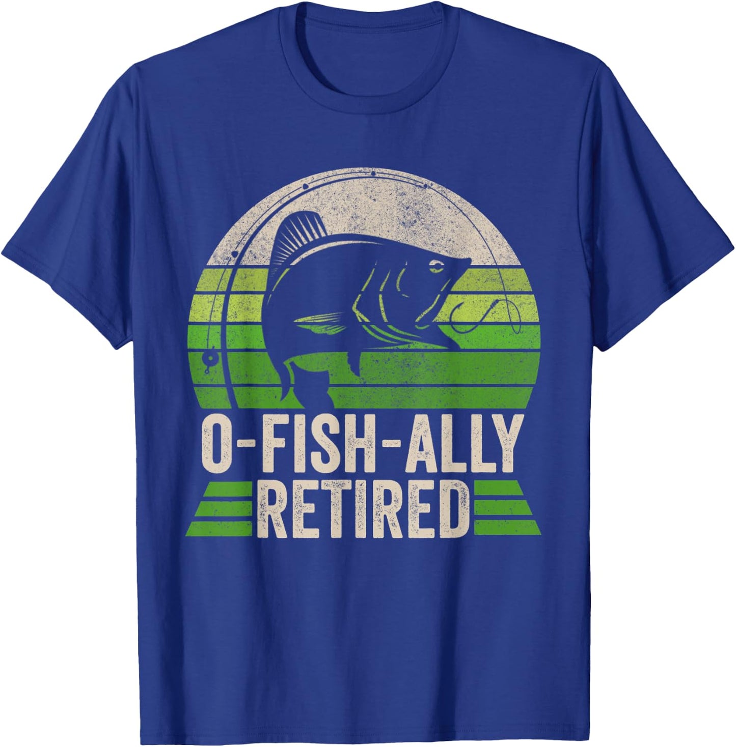 Retirement Fishing , Retired 2022 Fishing T-Shirt - T-Shirt | Royal