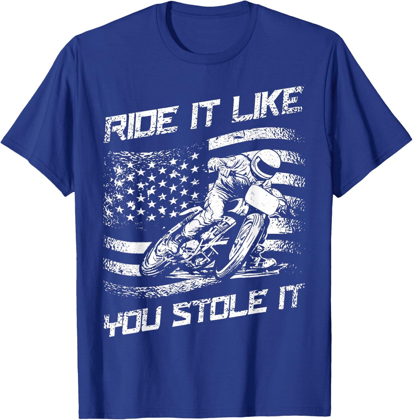 Flat Track Racing T-Shirt - T-Shirt | Royal