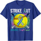 Strike Out Metastatic Breast Cancer Softball Ball Bats Women T-Shirt - T-Shirt | Royal