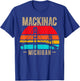 Mackinac Bridge Mackinaw Retro Vintage Michigan Souvenir T-Shirt - T-Shirt | Royal