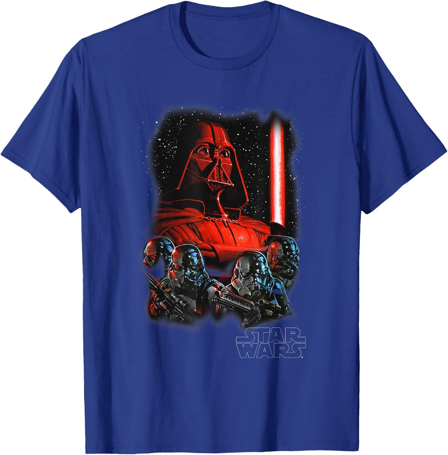 Star Wars Empire Strikes Back Vintage Galactic Darth Vader T-Shirt - T-Shirt | Royal