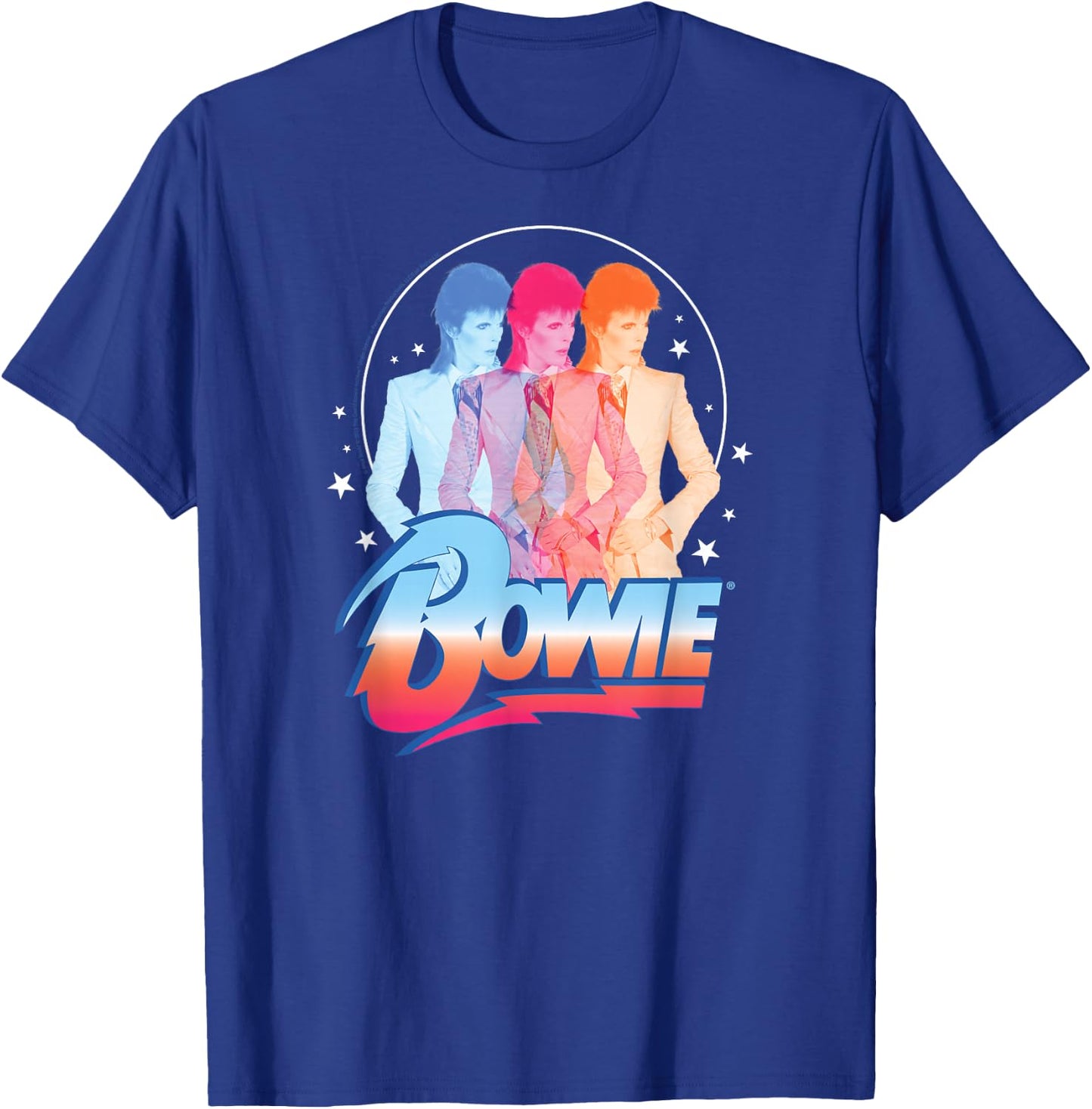 David Bowie- Bowie 3D T-Shirt - T-Shirt | Royal
