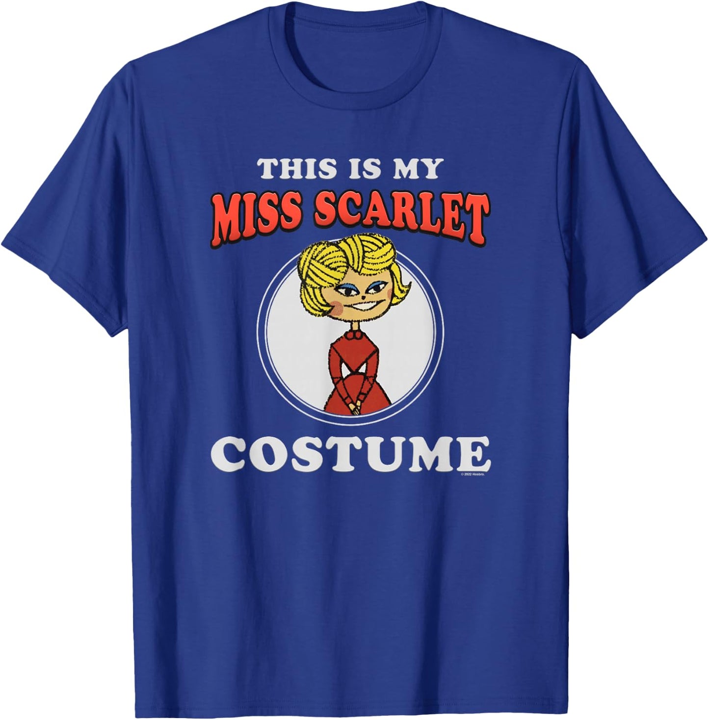 Clue This Is My Miss Scarlet Costume T-Shirt - T-Shirt | Royal