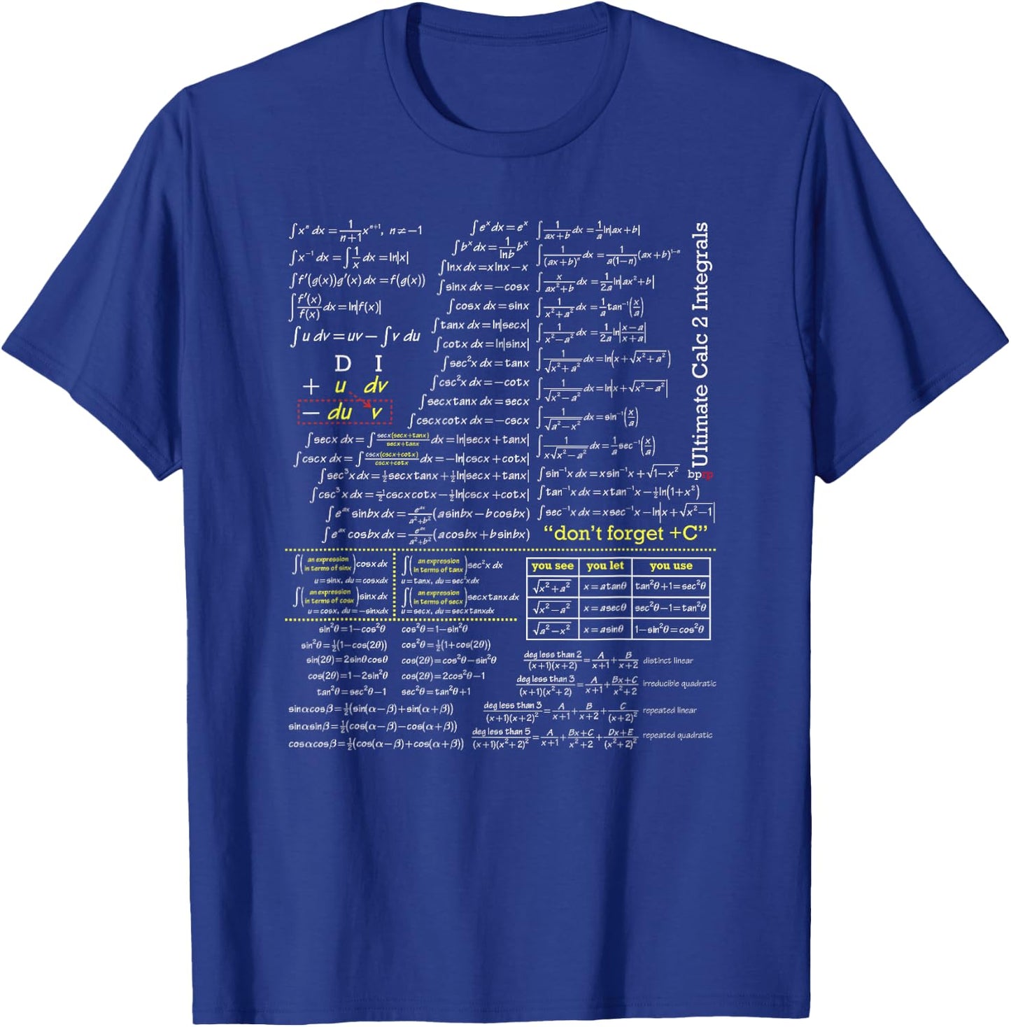 blackpenredpen Calculus 2 Ultimate Integral T-Shirt - T-Shirt | Royal