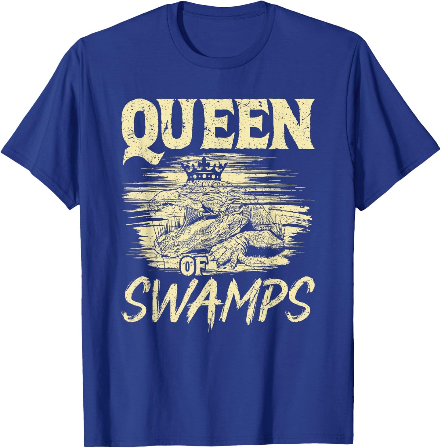 Gator Hunting Queen of Swamps Alligator Hunter T-Shirt - T-Shirt | Royal